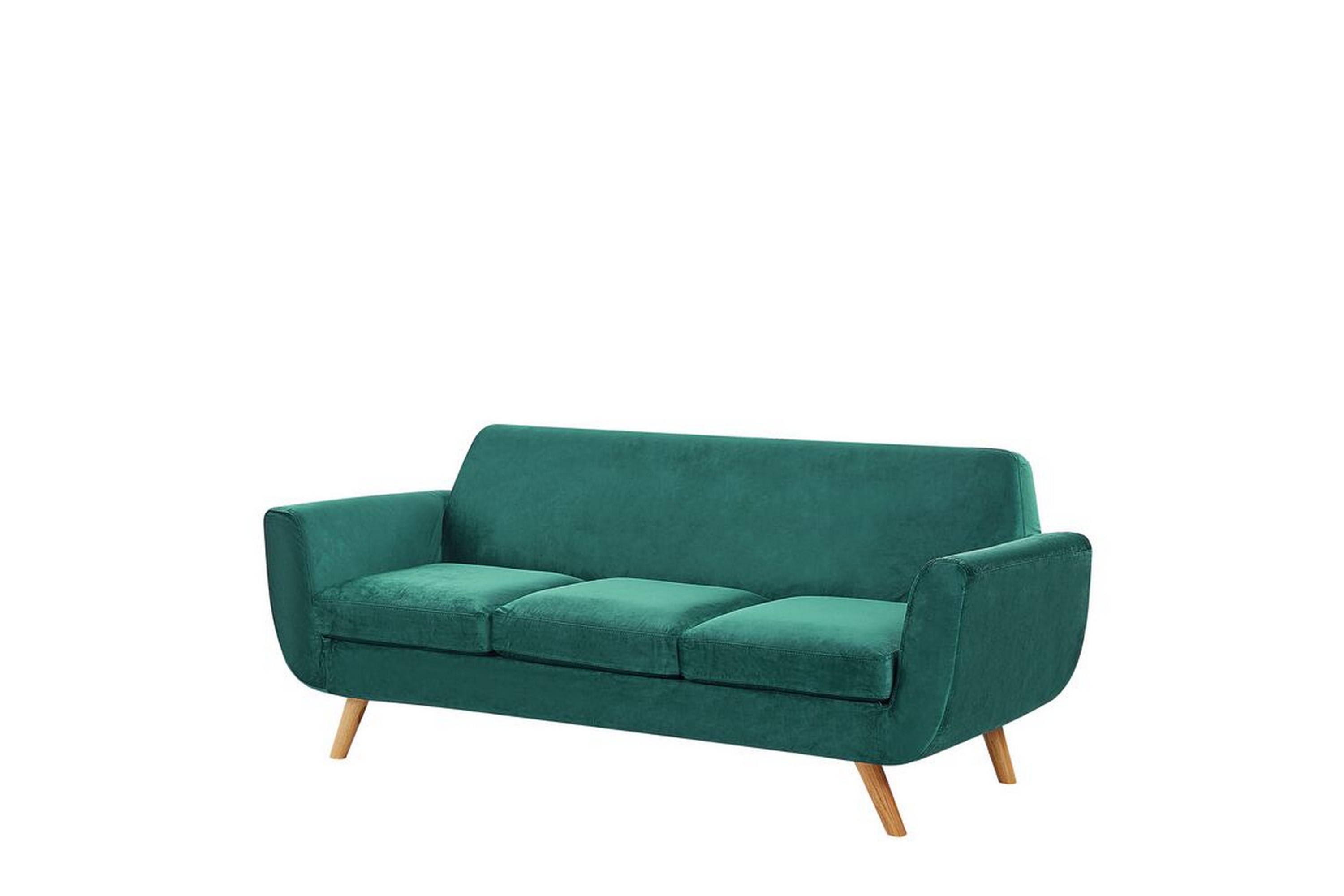 3-seters Sofatrekk Bernes - Fløyel/Grønn