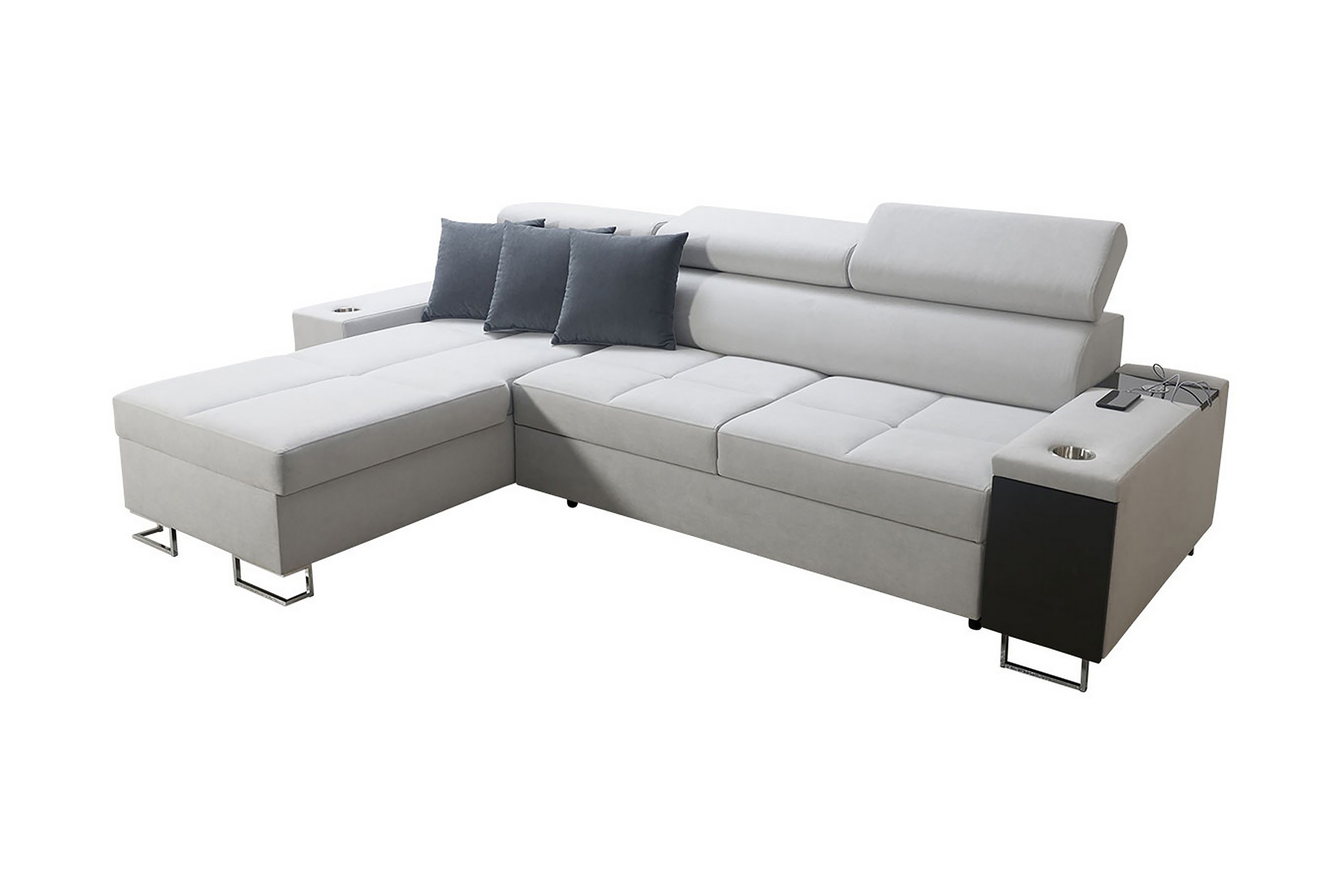 4-seters Hjørnesovesofa Torretta Venstre - Hvit