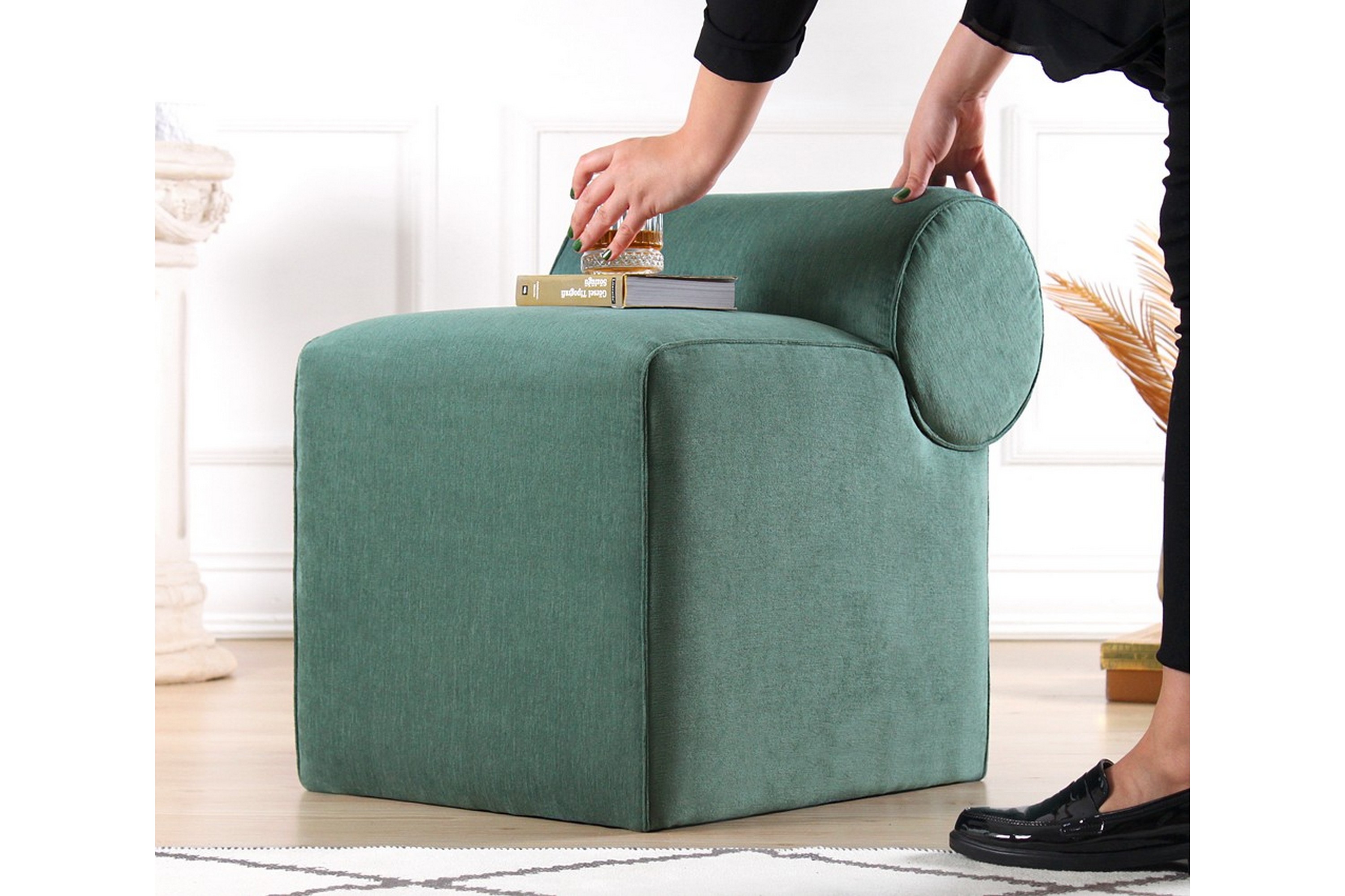 Linburg Sittepuff 45 cm - Green
