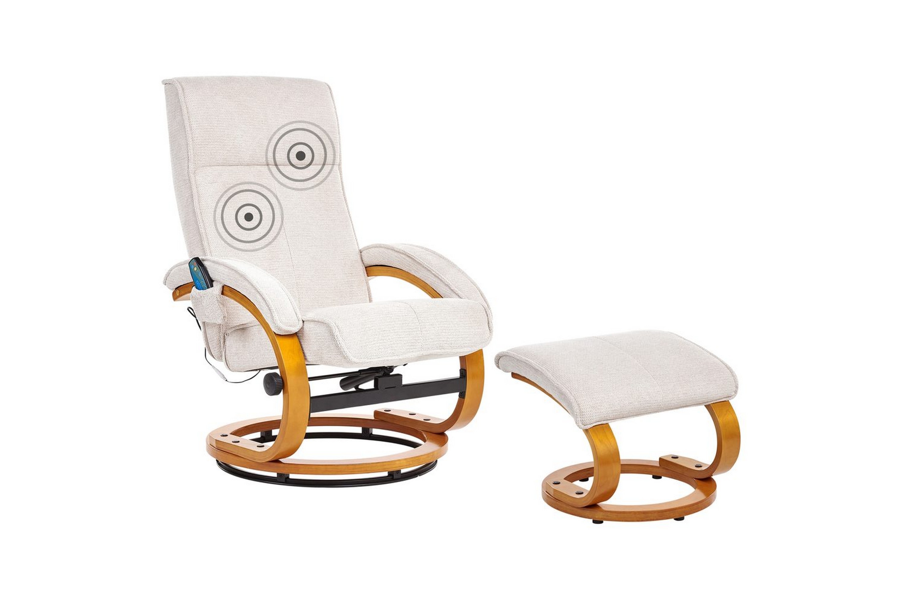 Massasjestol Hero – Lys beige, lyst tre