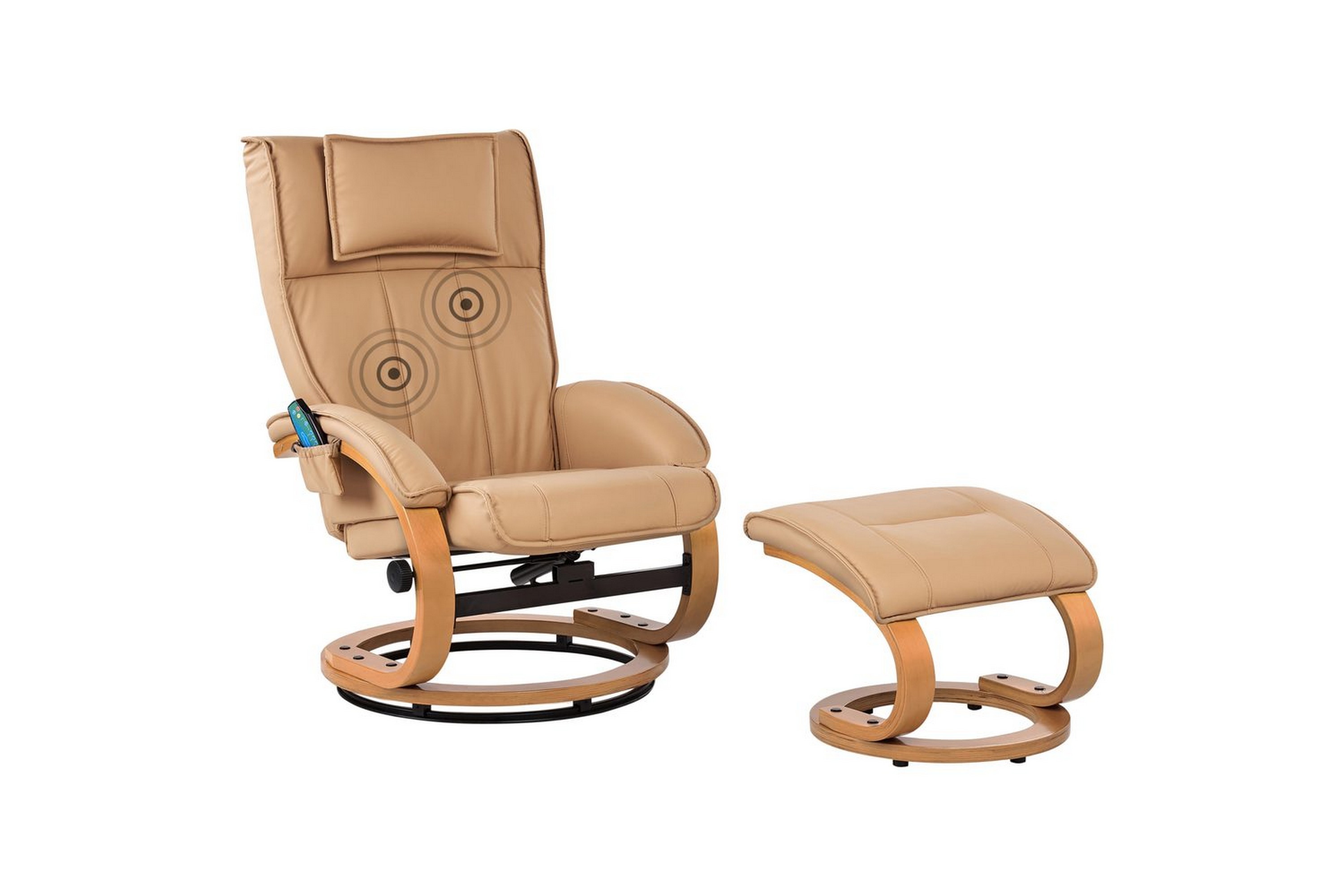 Massasjestol Majestic – Brun, lyst tre