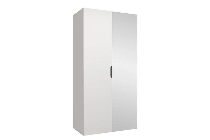 Abano Garderobeskap Med Speil 52x202 cm, Beige