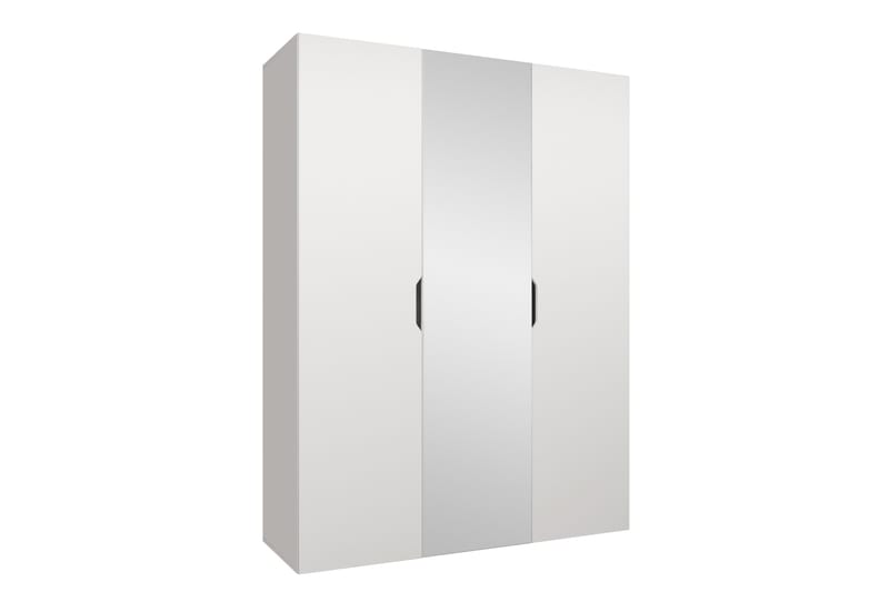 Abano Garderobeskap Med Speil 52x202 cm - Hvit - Oppbevaring - Garderober & garderobesystem