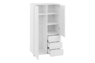 Agawal Garderobeskap med Speil 100x178 cm - Beige - Oppbevaring - Garderober & garderobesystem