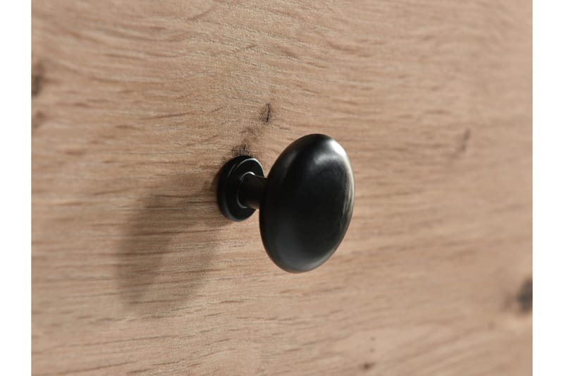 Aldbrough Garderobeskap med Speil 150x213 cm - Brun / Svart - Oppbevaring - Garderober & garderobesystem