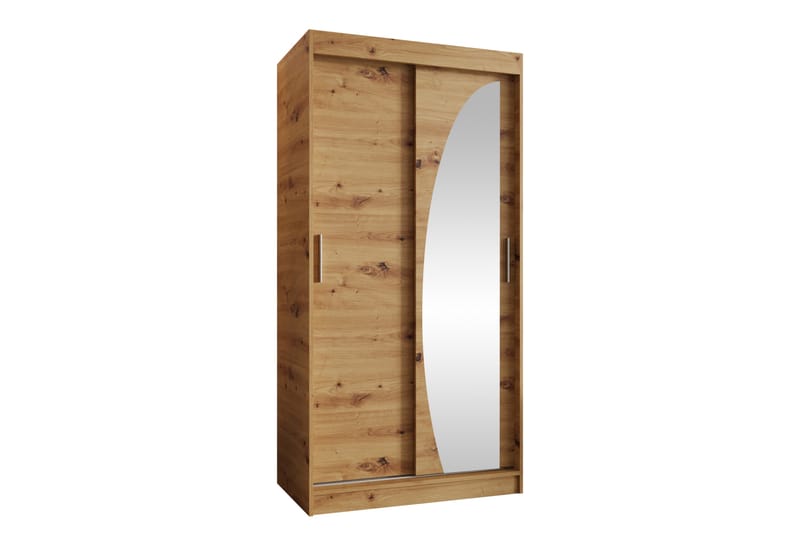 Amira Garderobeskap Med Speil 100x200 cm - Oppbevaring - Garderober & garderobesystem