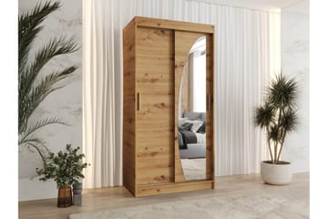 Amira Garderobeskap Med Speil 100x200 cm - Oppbevaring - Garderober & garderobesystem