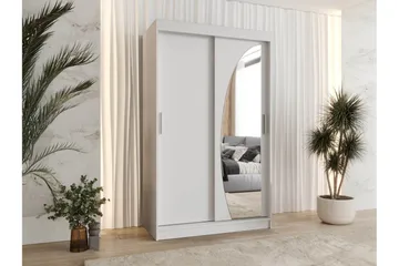 Amira Garderobeskap Med Speil 120x200 cm - Oppbevaring - Garderober & garderobesystem
