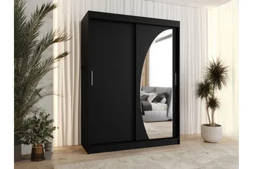Amira Garderobeskap Med Speil 150x200 cm - Oppbevaring - Garderober & garderobesystem