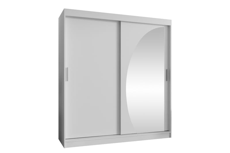 Amira Garderobeskap Med Speil 180x200 cm - Oppbevaring - Garderober & garderobesystem