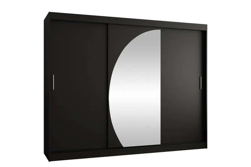 Amira Garderobeskap Med Speil 250x200 cm - Hvit - Oppbevaring - Garderober & garderobesystem