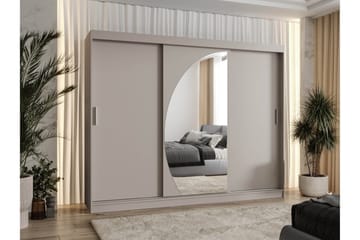 Amira Garderobeskap Med Speil 250x200 cm - Oppbevaring - Garderober & garderobesystem