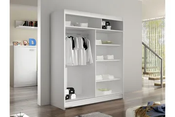 Bay Garderobe Med Speil 150x200 cm - Beige - Oppbevaring - Garderober & garderobesystem