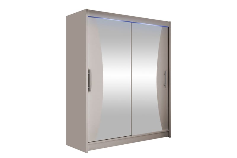 Bay Garderobe Med Speil 150x200 cm, Beige