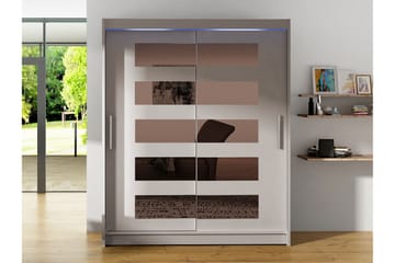 Bay Garderobe Med Speil 150x200 cm - Beige - Oppbevaring - Garderober & garderobesystem