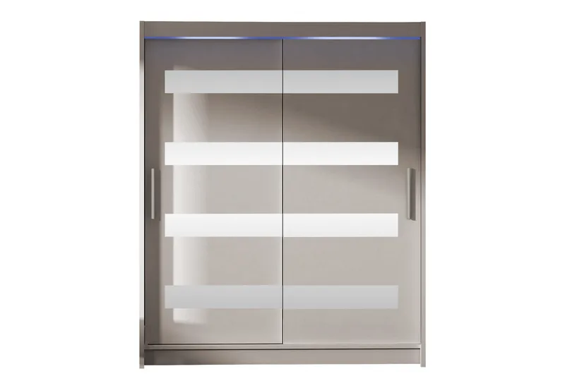 Bay Garderobe Med Speil 150x200 cm - Beige - Oppbevaring - Garderober & garderobesystem