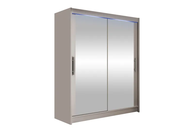 Bay Garderobe Med Speil 150x200 cm, Beige