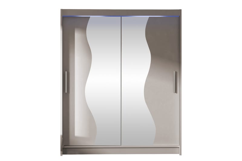 Bay Garderobe Med Speil 150x200 cm - Beige - Oppbevaring - Garderober & garderobesystem
