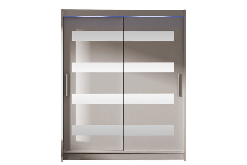 Bay Garderobe Med Speil 150x200 cm - Beige - Oppbevaring - Garderober & garderobesystem