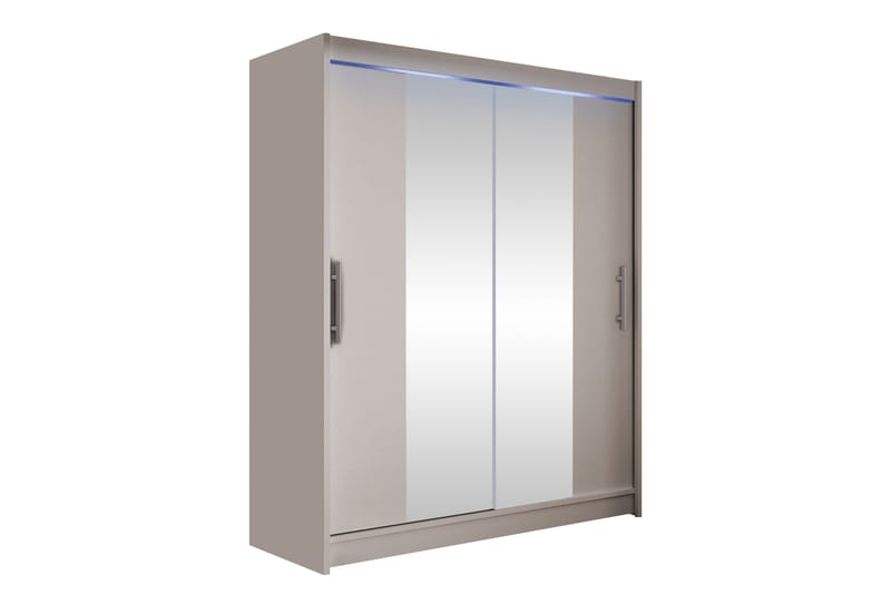 Bay Garderobe Med Speil 150x200 cm, Beige