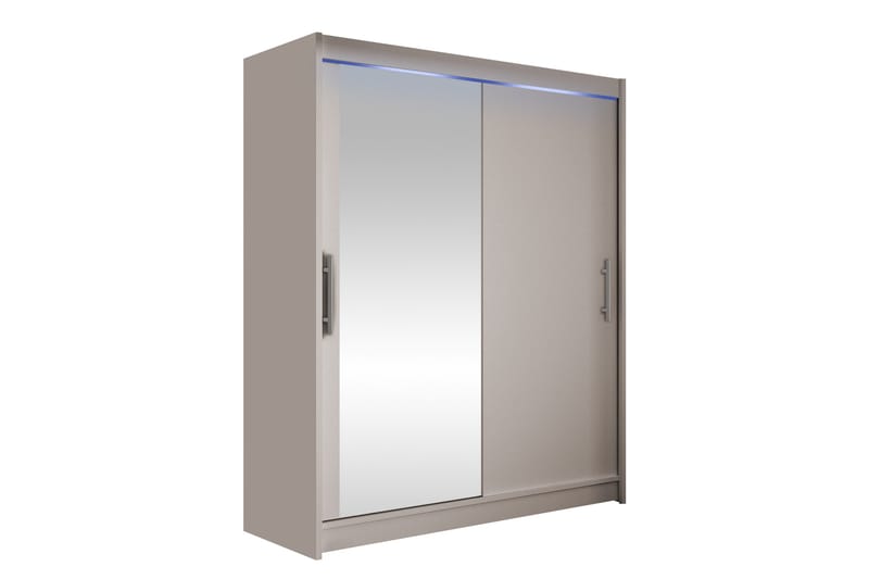 Bay Garderobe Med Speil 150x200 cm - Brun - Oppbevaring - Garderober & garderobesystem