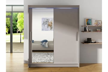 Bay Garderobe Med Speil 150x200 cm - Brun - Oppbevaring - Garderober & garderobesystem