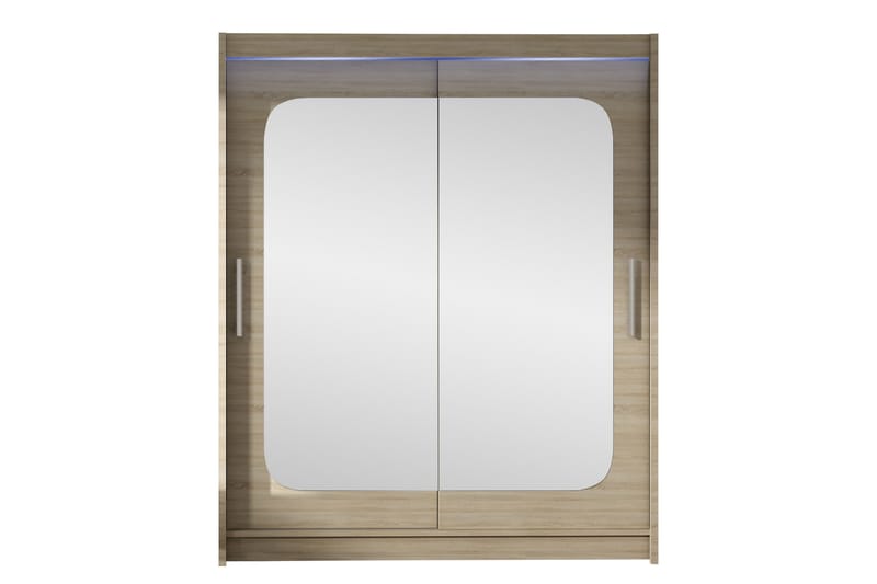 Bay Garderobe Med Speil 150x200 cm - Brun - Oppbevaring - Garderober & garderobesystem