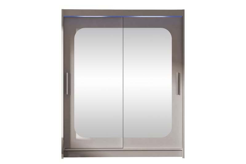Bay Garderobe Med Speil 150x200 cm - Hvit - Oppbevaring - Garderober & garderobesystem