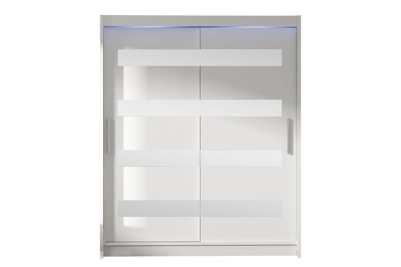 Bay Garderobe Med Speil 150x200 cm - Hvit - Oppbevaring - Garderober & garderobesystem