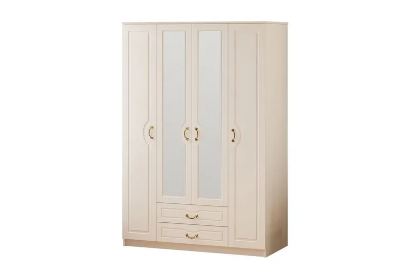 Beyric Garderobe 140x210 cm, Matt Hvit