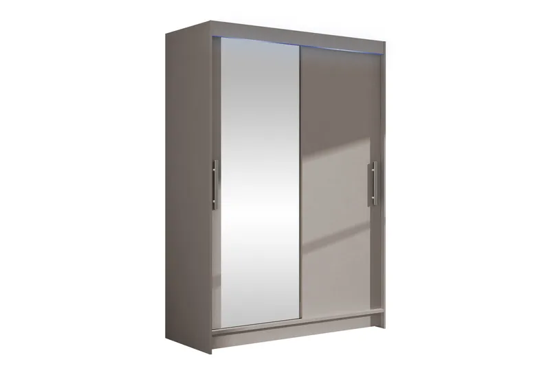 Biscayne Garderobeskap Med Speil 120x200 cm, Beige