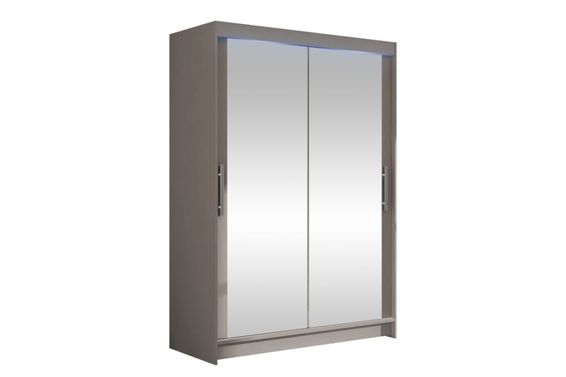 Biscayne Garderobeskap Med Speil 120x200 cm - Beige - Oppbevaring - Garderober & garderobesystem