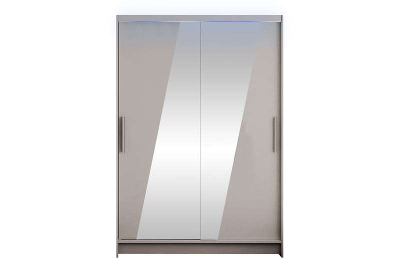 Biscayne Garderobeskap Med Speil 120x200 cm - Beige - Oppbevaring - Garderober & garderobesystem