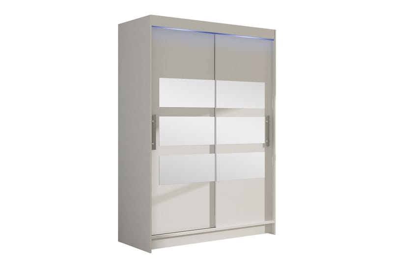 Biscayne Garderobeskap Med Speil 120x200 cm, Hvit