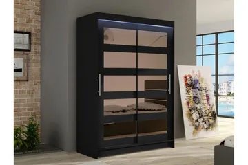 Biscayne Garderobeskap Med Speil 120x200 cm - Oppbevaring - Garderober & garderobesystem