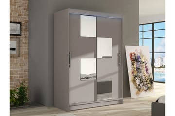 Biscayne Garderobeskap Med Speil 120x200 cm - Oppbevaring - Garderober & garderobesystem