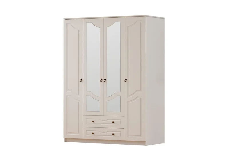 Brelin Garderobe 140x210 cm, Matt Hvit
