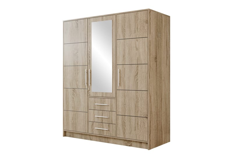 Chavez Garderobe med Speil 147x200 cm, Beige