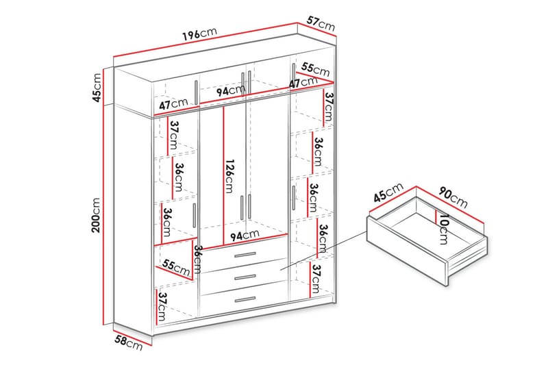 Chavez Garderobe - Oppbevaring - Garderober & garderobesystem