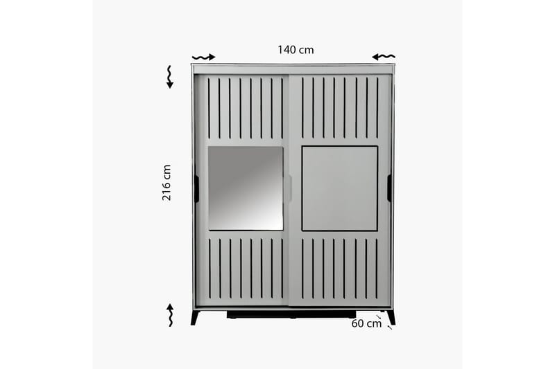 Comfortale Garderobe 140 - Oppbevaring - Garderober & garderobesystem