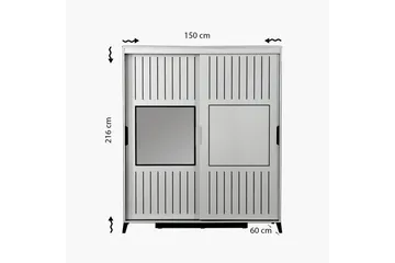 Comfortale Garderobe 150 - Oppbevaring - Garderober & garderobesystem