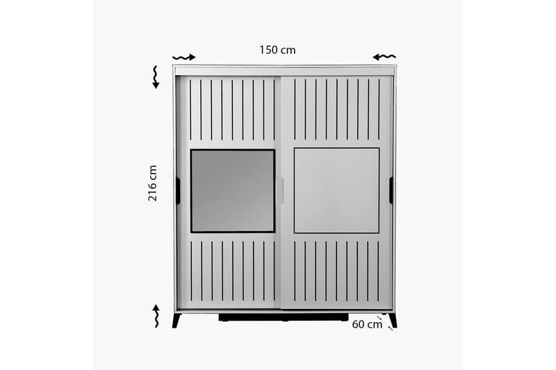 Comfortale Garderobe 150 - Oppbevaring - Garderober & garderobesystem
