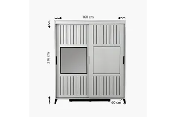 Comfortale Garderobe 160 - Oppbevaring - Garderober & garderobesystem