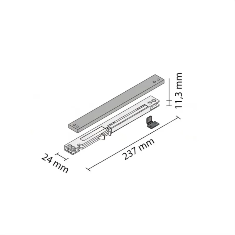 Dempet system for garderobe Alabama Type 61, 63