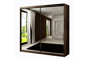 Dunkra Garderobeskap Med Speil 200x200 cm