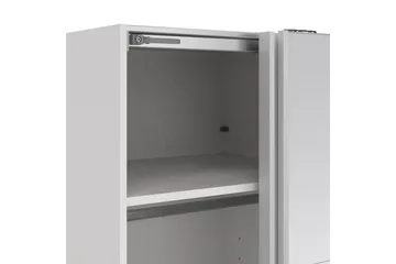 Elvos Garderobe med Speil 139x220 cm - Hvit - Oppbevaring - Garderober & garderobesystem