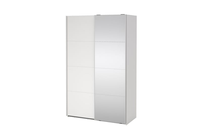 Elvos Garderobe med Speil 139x220 cm, Hvit