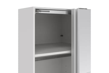 Elvos Garderobe med Speil 139x220 cm - Hvit - Oppbevaring - Garderober & garderobesystem