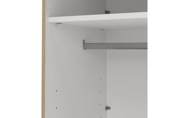 Elvos Garderobe med Speil 139x220 cm - Natur - Oppbevaring - Garderober & garderobesystem