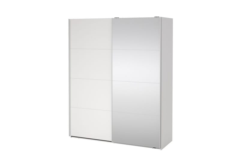 Elvos Garderobe med Speil 179x220 cm, Hvit